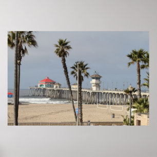 POSTER PILIER DE HUNTINGTON BEACH