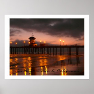 Poster Pilier la Californie Etats-Unis de Huntington