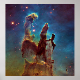 Poster Piliers de création Aigle Nebula Cosmos Abstraits