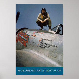 Poster Pilote américain de la Seconde Guerre mondiale MAA