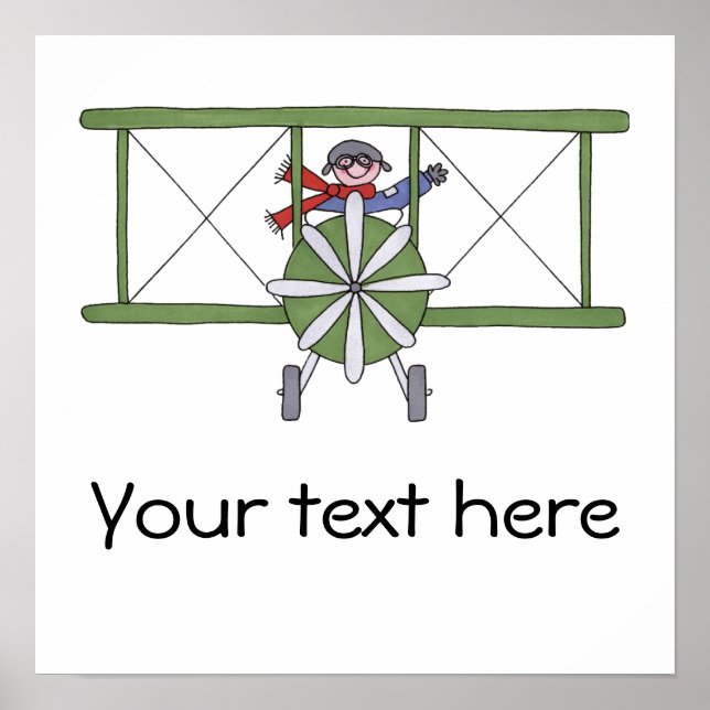 Poster Pilote d'avion (Devant)