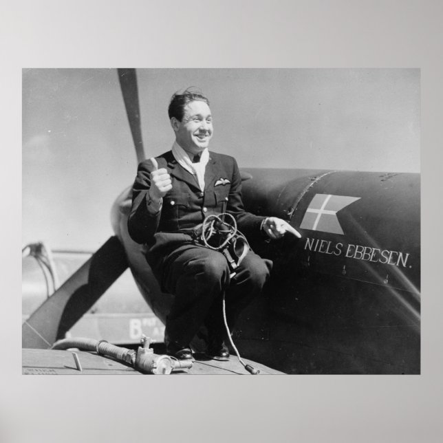 Poster Pilote RAF danois (Devant)