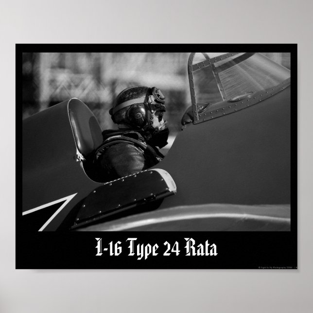 Poster Pilote russe I-16 Rata (Devant)