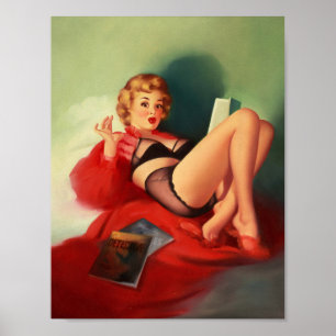 Poster Pin d'impression de l'histoire détective vers le h