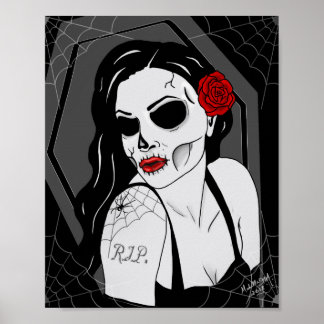 Poster Pin-up mort