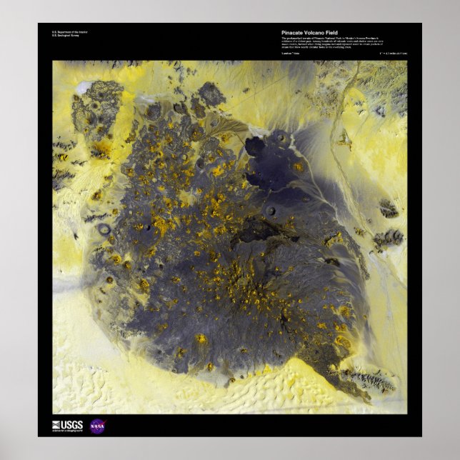 Poster Pinacate Volcano Field Sonora Mexique (Devant)