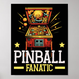 Poster Pinbyll Machine Arcade Jeu Joueur Clic Vidéo Jeu