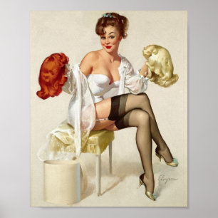 Poster Pince couleur cheveux vers le haut
