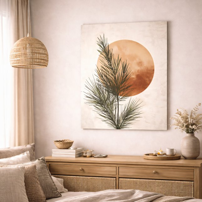 Poster Pine Branch Botanical Neutral Minimal Nature (Créateur téléchargé)