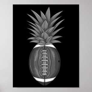 Poster Pineapple de Footbyll Cool Drôle Kick Byll Fan Ath