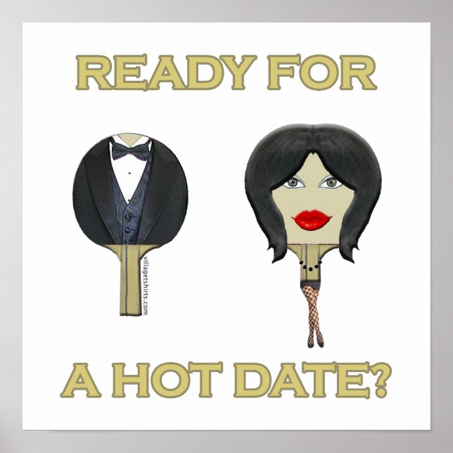 Poster Ping de date chaude (Devant)