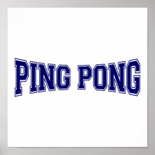 Poster Ping pong Style