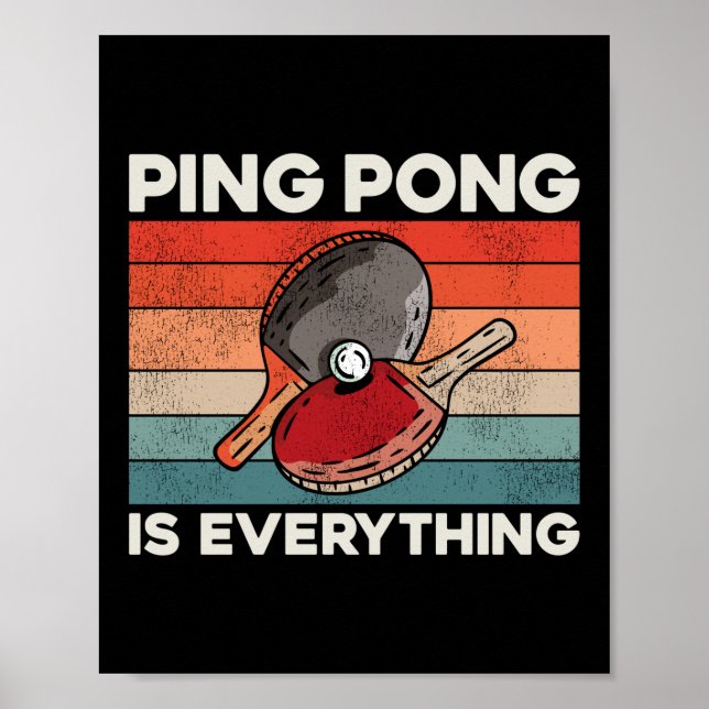 Poster Ping Pong Table Tennis Ping Pong (Devant)