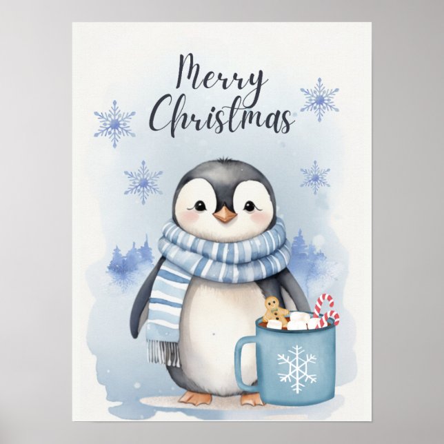 Poster Pingouin mignon 3 (Devant)