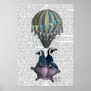 Poster Pingouins volants