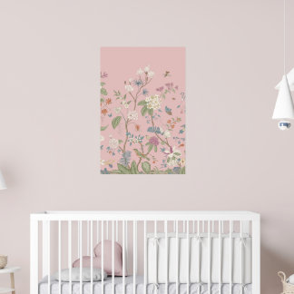 Poster Pink Chinoiserie Art Imprimer No 1 | 24 par 36
