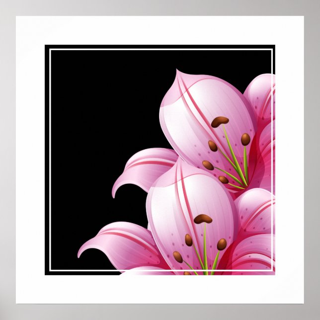 Poster-Pink Lillie Poster (Vorne)