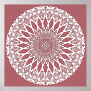 Poster Pink Madder Tristyns Mandala