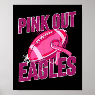 Poster Pink Out Football Tacker Cancer du sein