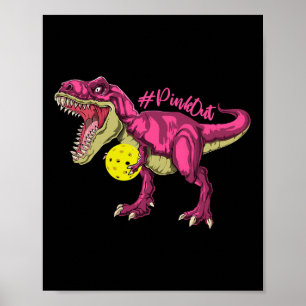 Poster Pink Out T Rex Et Picklebyll Byll Cancer Du Sein A