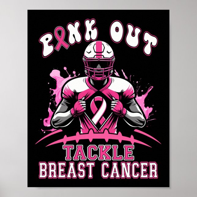 Poster Pink Out Tacker Sensibilisation au cancer du sein  (Devant)