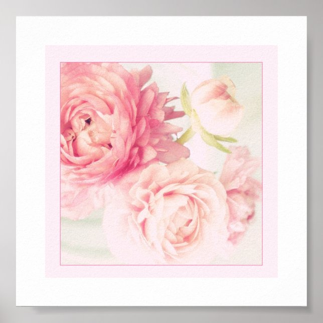 Poster Pink Peonies (Vorne)
