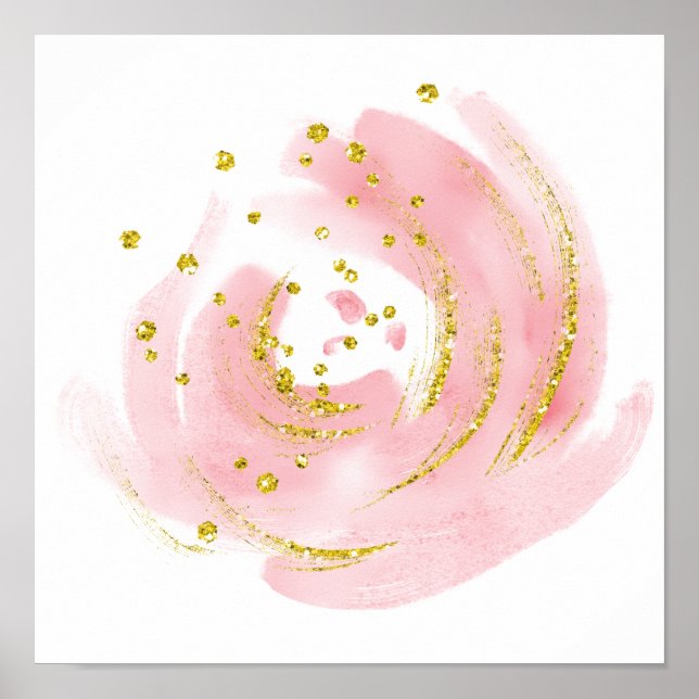 Poster Pink Rose Bud (Vorne)