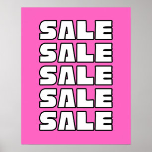 Poster Pink Sale Sign, Boutique, Boutique