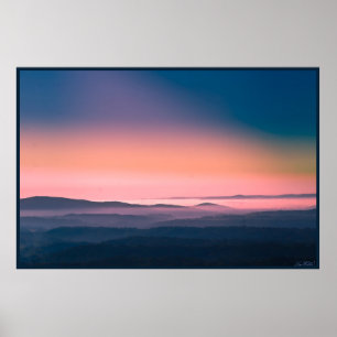 Poster Pink Sunrise Hot Springs Parc national, Arkansas