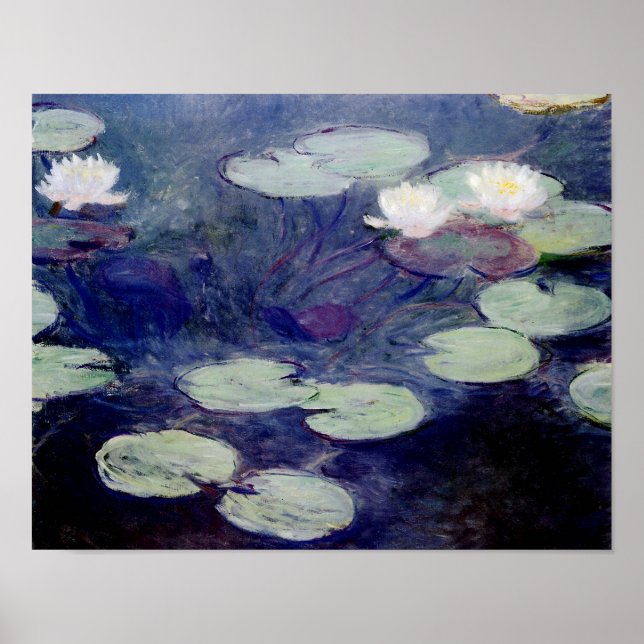 Poster Pink Water-Lilies : 1897-99 par Monet (Devant)