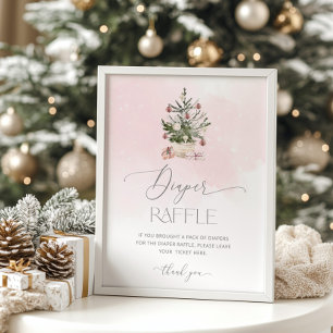 Poster Pink Winter Baby il fait froid à l'extérieur de la