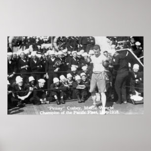 Poster Pinkey Cosbey Se préparer pour un match de boxe