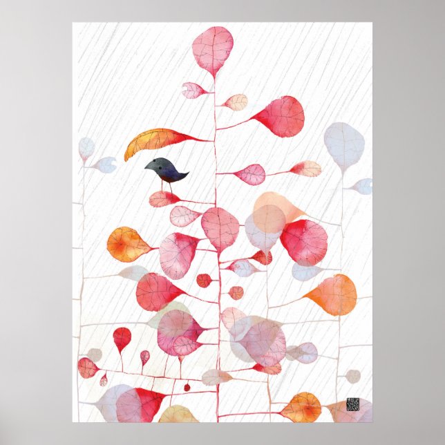 POSTER PINKLEAFUMBRELLA (Devant)