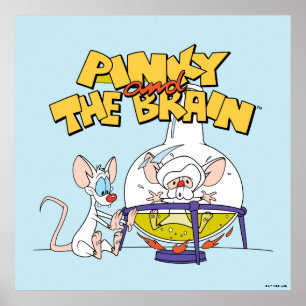 Poster Pinky and the Brain Laboratory Science