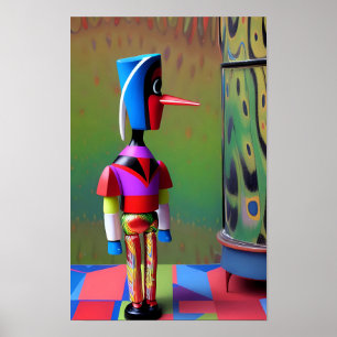 Poster Pinocchio sur le plateau de jeu de Future Mischief