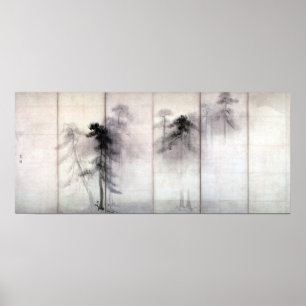 Poster Pins de Hasegawa Tōhaku
