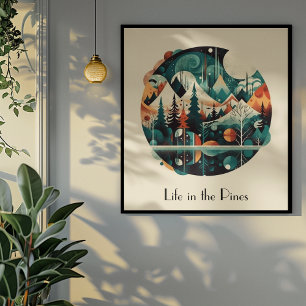Poster Pins nordiques & Pics, coutume