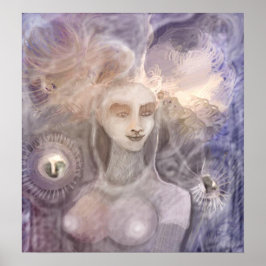 Poster Pintura digital realizada en Photoshop con tableta