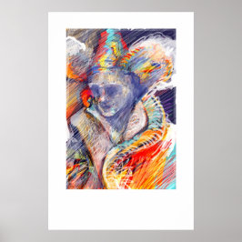 Poster Pintura digital realizada en Photoshop con tableta