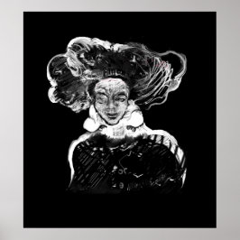 Poster Pintura digital realizada en Photoshop con tableta