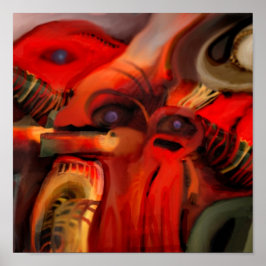 Poster Pintura digital realizada en Photoshop con tableta