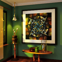 Poster Pinwheel Art Abstrait