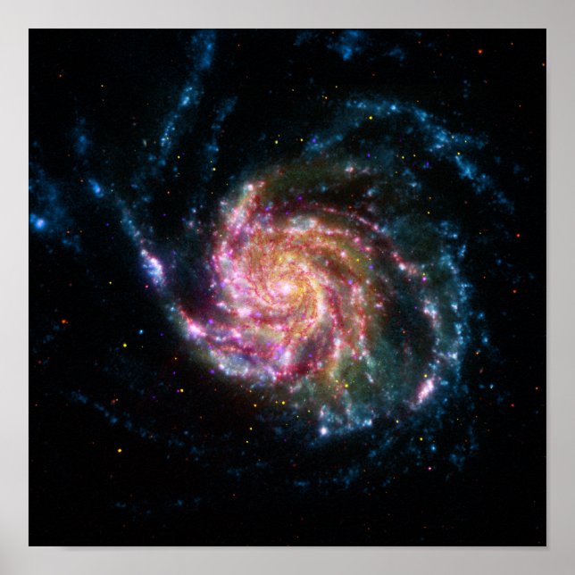 Poster Pinwheel Galaxy Espace Spiral (Devant)