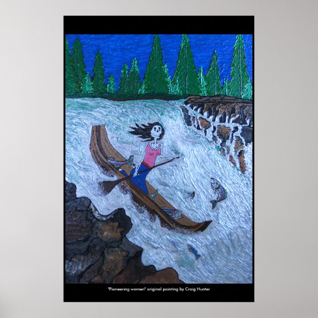 Poster "Pioneering woman" (Devant)