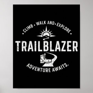 Poster Pionnier l'Aventure Attend Randonnée Ascension Exp