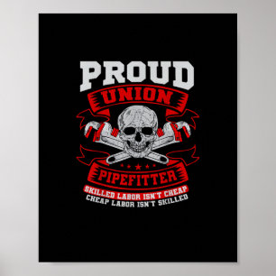 Poster Pipefitter Steamfitter Plumber - Main-d'oeuvre qua