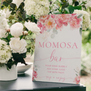 Poster Piper Peony Floral Momosa Bar