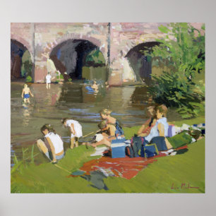 Poster Pique-nique au bord de la rivière Withypool