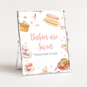 Poster Pique-nique Bébé Brunch Baby shower Bébés sont dou