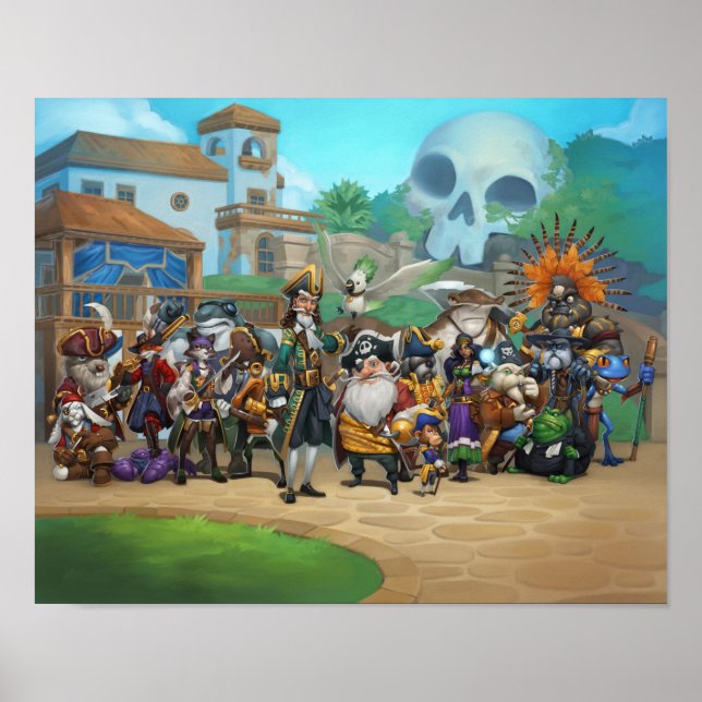Poster Pirate101 Skull Island Roster (Devant)